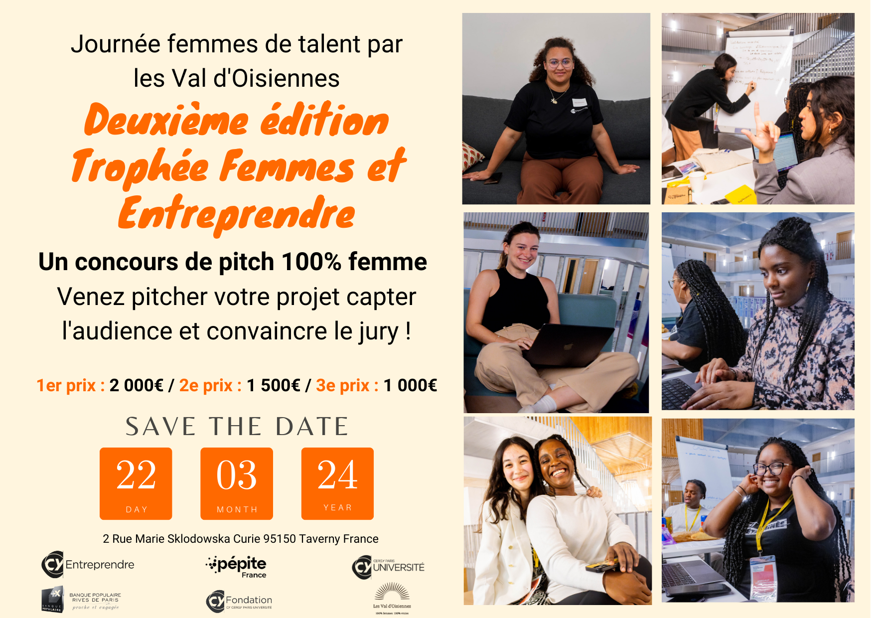 Deuxième édition Trophée Femmes et Entreprendre 